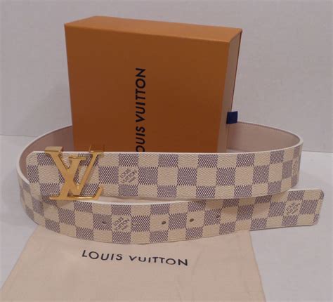 louis vuitton white belt gold buckle|Louis Vuitton belt buckle men.